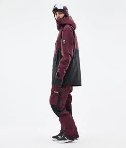 Doom Snowboard Jacket Men Burgundy/Black -Snow Active Clothing Shop H0880 04 CblIpxo