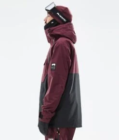 Doom Snowboard Jacket Men Burgundy/Black -Snow Active Clothing Shop H0880 06 jZ5Q0s4