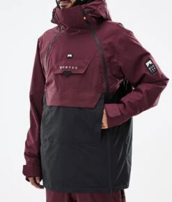 Doom Snowboard Jacket Men Burgundy/Black -Snow Active Clothing Shop H0880 08 TOS9OKc