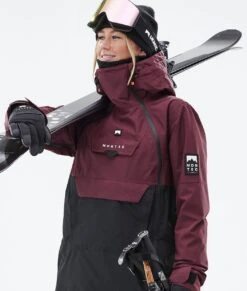 Doom W Ski Jacket Women Burgundy/Black -Snow Active Clothing Shop H0885 02 WtSu1P9