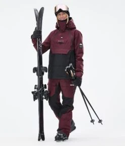 Doom W Ski Jacket Women Burgundy/Black -Snow Active Clothing Shop H0885 03 mx43ZQd