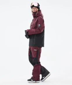 Doom W Snowboard Jacket Women Burgundy/Black -Snow Active Clothing Shop H0885 04 iE4c7Lk