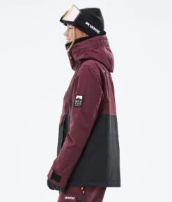 Doom W Ski Jacket Women Burgundy/Black -Snow Active Clothing Shop H0885 06 kVp1LWD