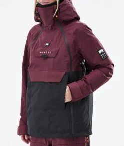 Doom W Snowboard Jacket Women Burgundy/Black -Snow Active Clothing Shop H0885 08 dh7y6fI