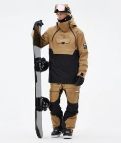 Doom Snowboard Jacket Men Gold/Black -Snow Active Clothing Shop H0904 03 pk9IzNO