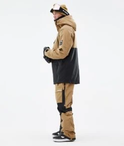Doom Snowboard Jacket Men Gold/Black -Snow Active Clothing Shop H0904 04 NOPTxsL