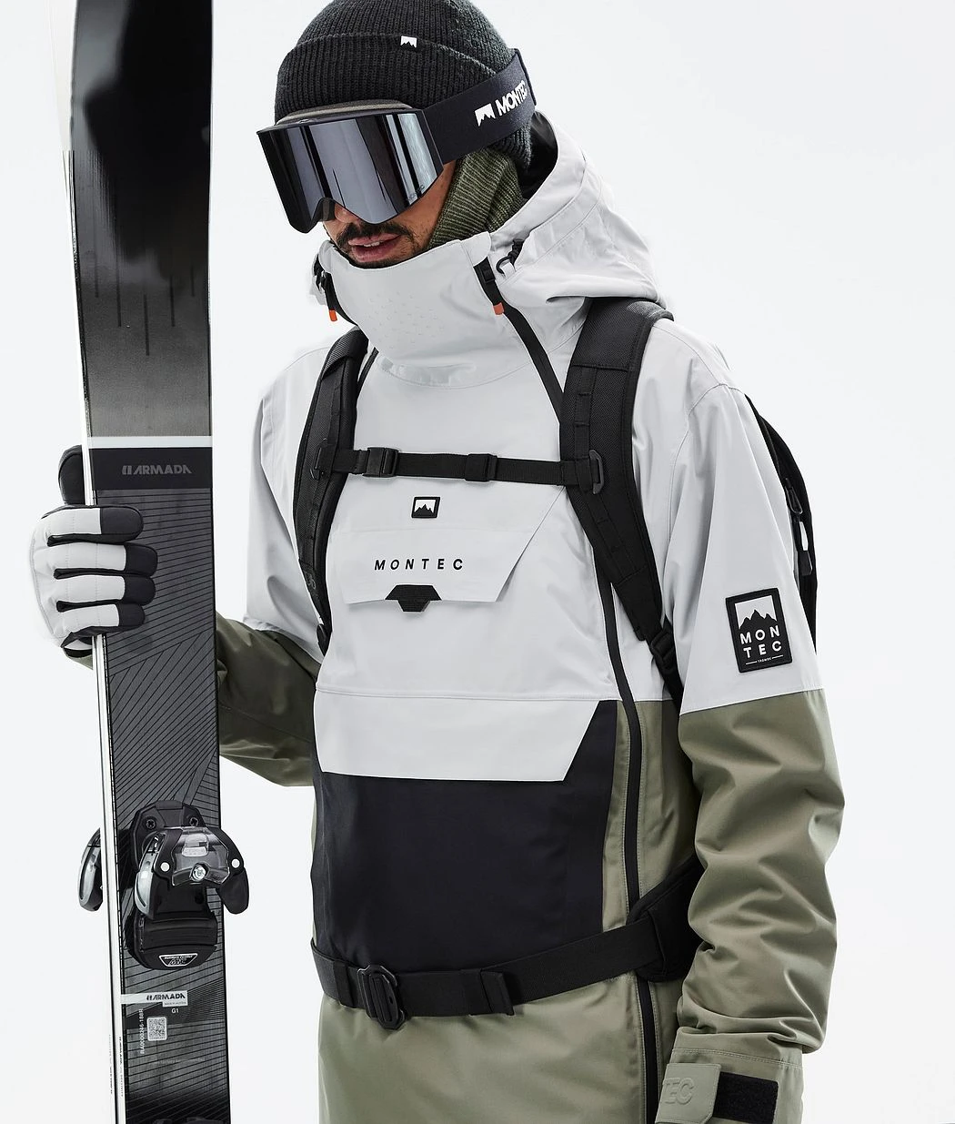 Doom Ski Jacket Men Light Grey/Black/Greenish 5 Doom Ski Jacket Men Light Grey/Black/Greenish - Image 3