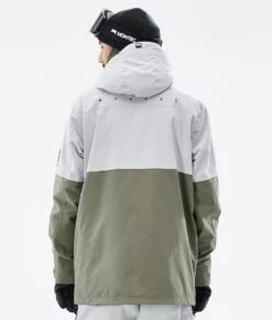 Doom Snowboard Jacket Men Light Grey/Black/Greenish -Snow Active Clothing Shop H0907 07 F7Fd7fR