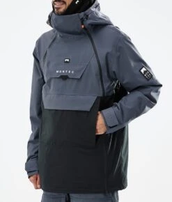 Doom Snowboard Jacket Men Metal Blue/Black -Snow Active Clothing Shop H0908 08 zD8PVNk