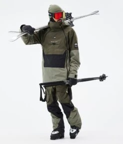 Doom Ski Jacket Men Olive Green/Black/Greenish -Snow Active Clothing Shop H0909 03 trnUq4b