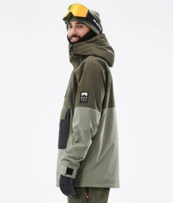 Doom Snowboard Jacket Men Olive Green/Black/Greenish -Snow Active Clothing Shop H0909 06 uIX0WWl
