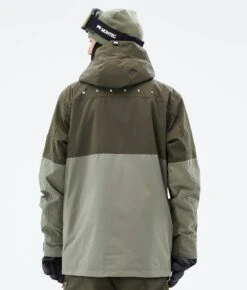 Doom Snowboard Jacket Men Olive Green/Black/Greenish -Snow Active Clothing Shop H0909 07 kFZOnAW