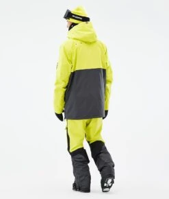 Doom Ski Jacket Men Bright Yellow/Black/Phantom -Snow Active Clothing Shop H0910 05 nq8ToXF