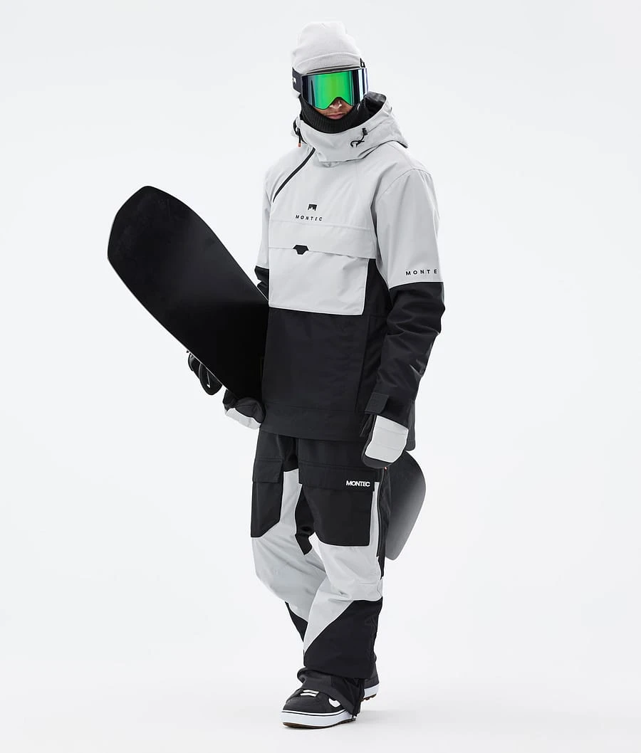 Dune Snowboard Jacket Men Light Grey/Black 6 Dune Snowboard Jacket Men Light Grey/Black - Image 4