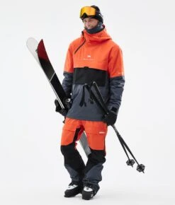 Dune Ski Jacket Men Orange/Black/Metal Blue -Snow Active Clothing Shop H0916 03 alBIgJw