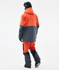 Dune Ski Jacket Men Orange/Black/Metal Blue -Snow Active Clothing Shop H0916 05 QQVSffk
