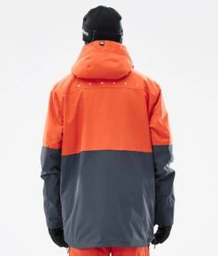 Dune Ski Jacket Men Orange/Black/Metal Blue -Snow Active Clothing Shop H0916 07 EOEkMJw