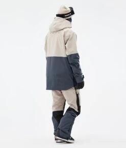 Dune Snowboard Jacket Men Sand/Black/Metal Blue -Snow Active Clothing Shop H0917 06 JrN9stI