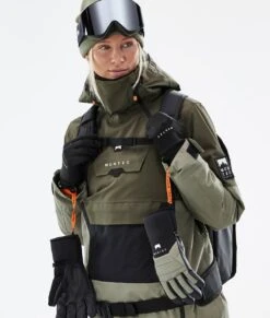 Doom W Snowboard Jacket Women Olive Green/Black/Greenish -Snow Active Clothing Shop H0921 02 UwbtVvF