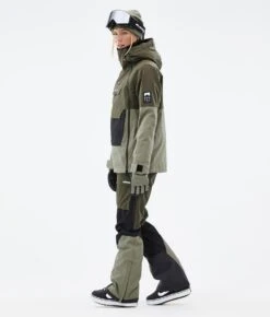 Doom W Snowboard Jacket Women Olive Green/Black/Greenish -Snow Active Clothing Shop H0921 04 2nqU1Lj