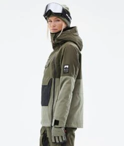 Doom W Snowboard Jacket Women Olive Green/Black/Greenish -Snow Active Clothing Shop H0921 06 iilsM2c