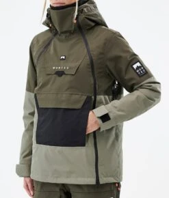 Doom W Snowboard Jacket Women Olive Green/Black/Greenish -Snow Active Clothing Shop H0921 08 U2OXnYf