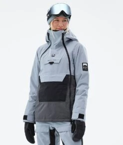 Doom W Ski Jacket Women Soft Blue/Black/Phantom -Snow Active Clothing Shop H0924 02 QJLlKti