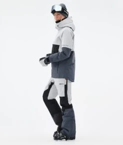 Dune W Ski Jacket Women Light Grey/Black/Metal Blue -Snow Active Clothing Shop H0928 05 jCmkSbs