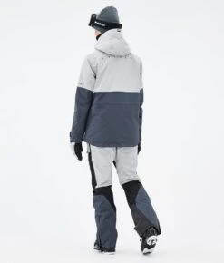 Dune W Ski Jacket Women Light Grey/Black/Metal Blue -Snow Active Clothing Shop H0928 06 LK73wLZ