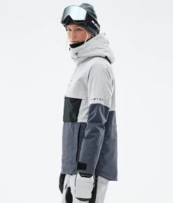 Dune W Ski Jacket Women Light Grey/Black/Metal Blue -Snow Active Clothing Shop H0928 07 2D0H0vk