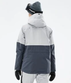 Dune W Snowboard Jacket Women Light Grey/Black/Metal Blue -Snow Active Clothing Shop H0928 07 I9LPcv6
