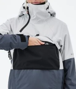 Dune W Ski Jacket Women Light Grey/Black/Metal Blue