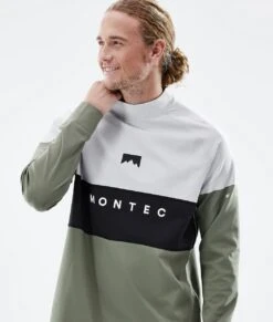 Alpha Base Layer Top Men Light Grey/Black/Greenish -Snow Active Clothing Shop H0955 02 xh86Kaf