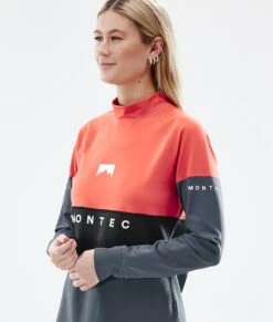 Alpha W Base Layer Top Women Coral/Black/Metal Blue 9 Alpha W Base Layer Top Women Coral/Black/Metal Blue -Snow Active Clothing Shop H0966 02 LapjHEn