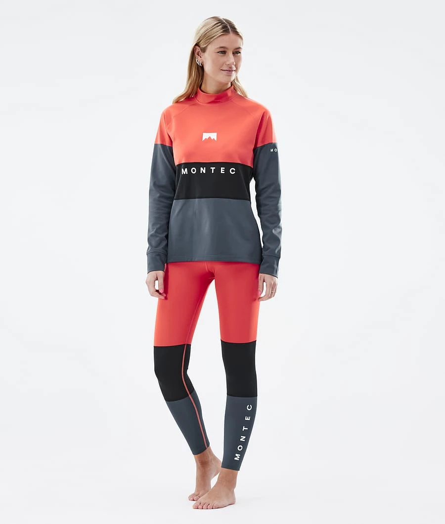 Alpha W Base Layer Top Women Coral/Black/Metal Blue 7 Alpha W Base Layer Top Women Coral/Black/Metal Blue - Image 5