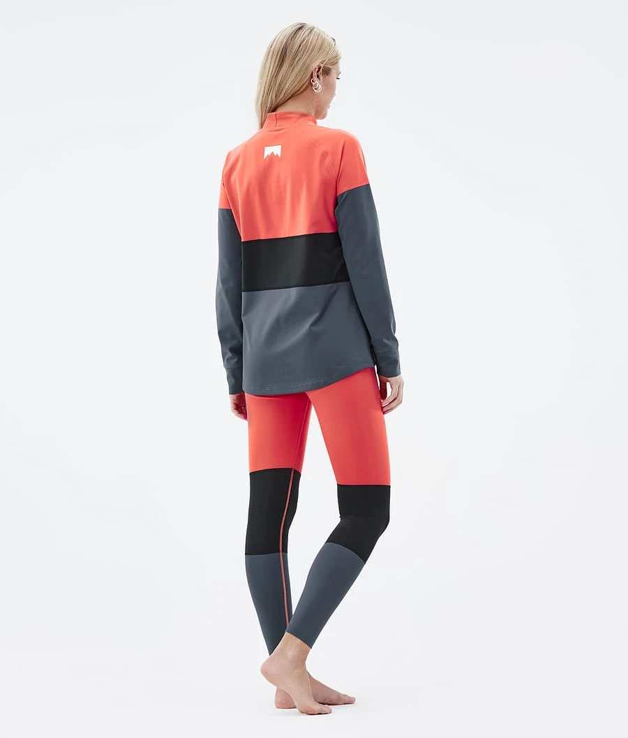 Alpha W Base Layer Top Women Coral/Black/Metal Blue 3 Alpha W Base Layer Top Women Coral/Black/Metal Blue