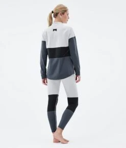 Alpha W Base Layer Top Women Light Grey/Black/Metal Blue
