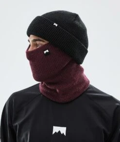 Classic Knitted Facemask Burgundy -Snow Active Clothing Shop H1002 men 01 R9r64sc