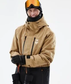 Fawk Snowboard Jacket Men Gold/Black -Snow Active Clothing Shop H1183 02 oqyqk7S