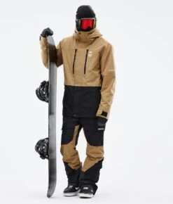 Fawk Snowboard Jacket Men Gold/Black -Snow Active Clothing Shop H1183 03 5JTYr4y