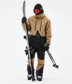 Fawk Ski Jacket Men Gold/Black -Snow Active Clothing Shop H1183 03 avJ9SZg
