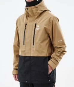 Fawk Snowboard Jacket Men Gold/Black -Snow Active Clothing Shop H1183 08 cJKG4g0