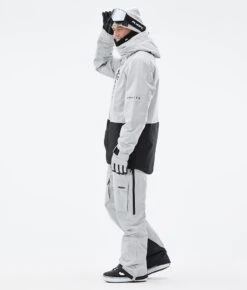 Fawk Snowboard Jacket Men Light Grey/Black -Snow Active Clothing Shop H1184 04 aJVUVdS
