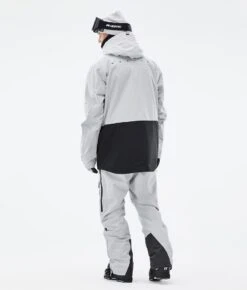 Fawk Ski Jacket Men Light Grey/Black -Snow Active Clothing Shop H1184 05 CuFtaoI