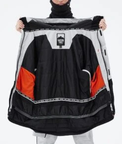 Fawk Ski Jacket Men Light Grey/Black