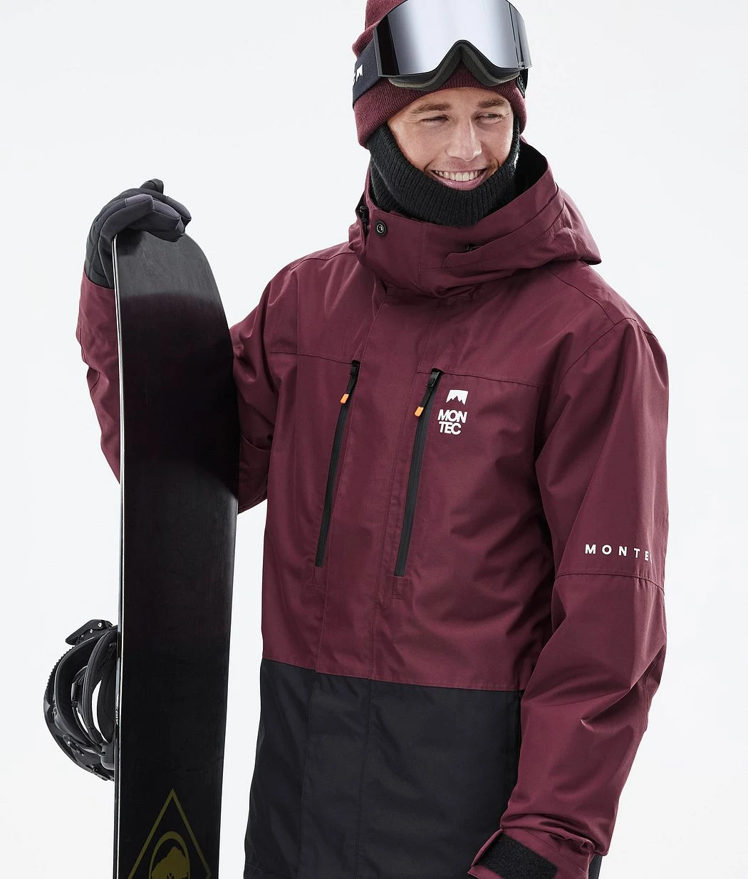 Fawk Snowboard Jacket Men Burgundy/Black 5 Fawk Snowboard Jacket Men Burgundy/Black - Image 3