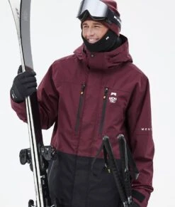 Fawk Ski Jacket Men Burgundy/Black -Snow Active Clothing Shop H1185 02 OfrljAH