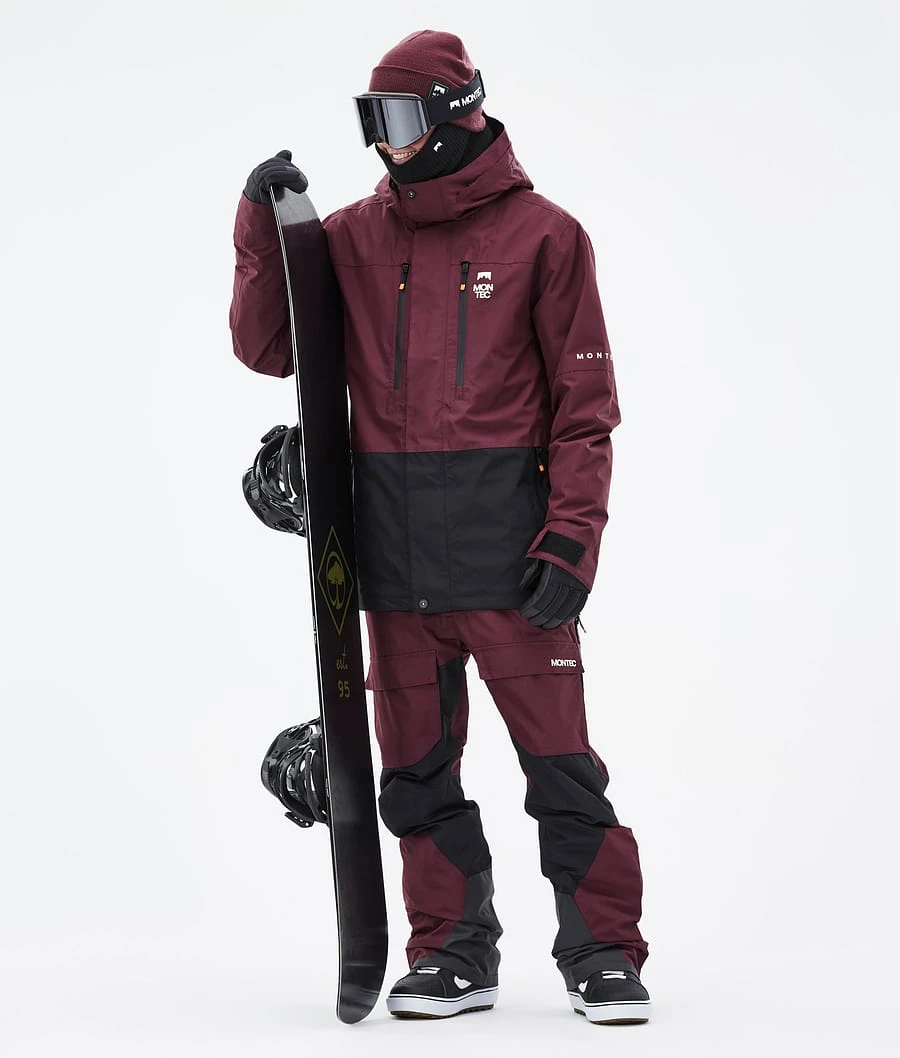 Fawk Snowboard Jacket Men Burgundy/Black 6 Fawk Snowboard Jacket Men Burgundy/Black - Image 4