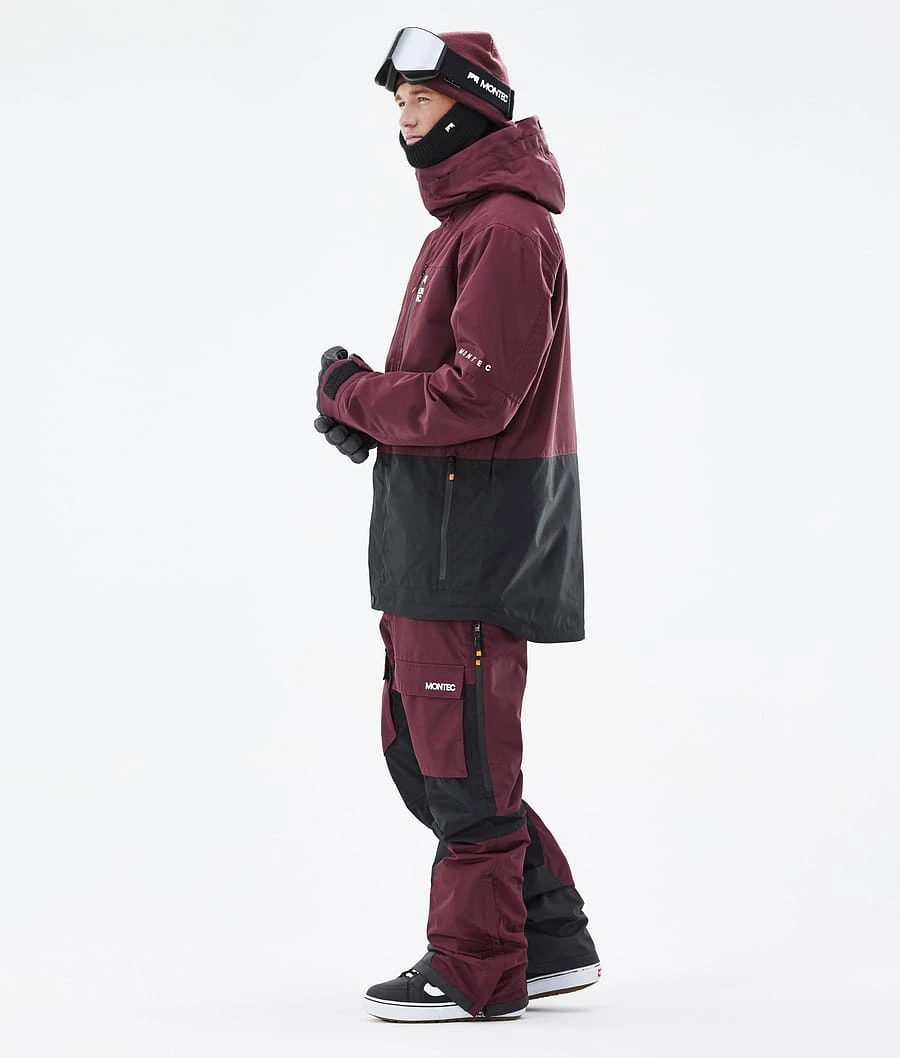 Fawk Snowboard Jacket Men Burgundy/Black 7 Fawk Snowboard Jacket Men Burgundy/Black - Image 5