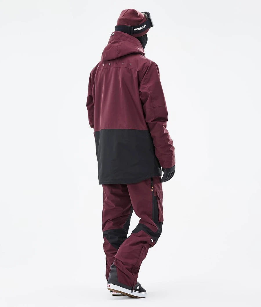 Fawk Snowboard Jacket Men Burgundy/Black 8 Fawk Snowboard Jacket Men Burgundy/Black - Image 6